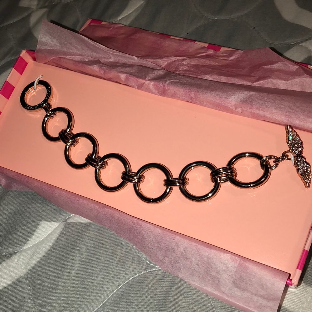 Victorias Secret Rose Gold plated toggle bracelet
